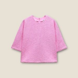 EUC Zara Structured Jacquard Shirt